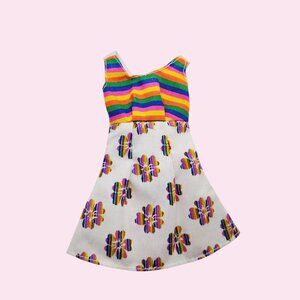 ☆Vintage Barbie Doll Printed Floral Dress -1999
